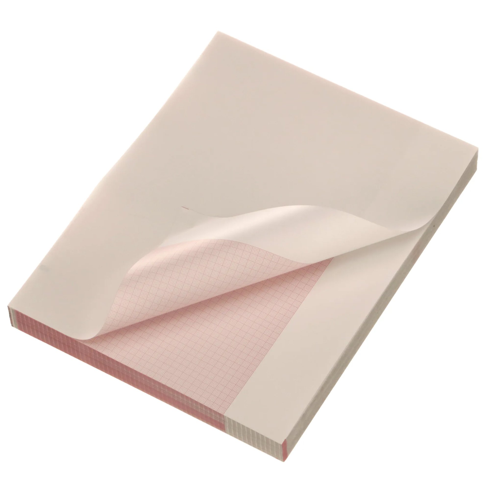Paper EKG, Thermal Paper, ZFOLD, Cued w/ header, Red Grid, 8.5 in. x 11 in. For Use w/ ELI/BUR 250, 250c, 280 & ELI 350 (250/PK 12PK/CS) by Hillrom/Welch Allyn  ID 9100-026-50